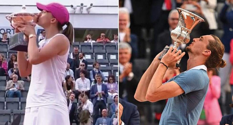 Zverev et Swiatek couronnés